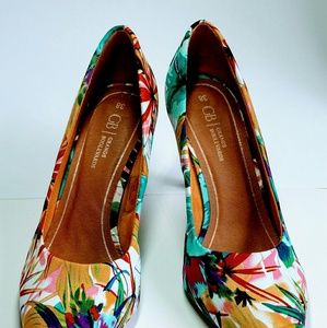 European Grands Boulevards Floral Pumps